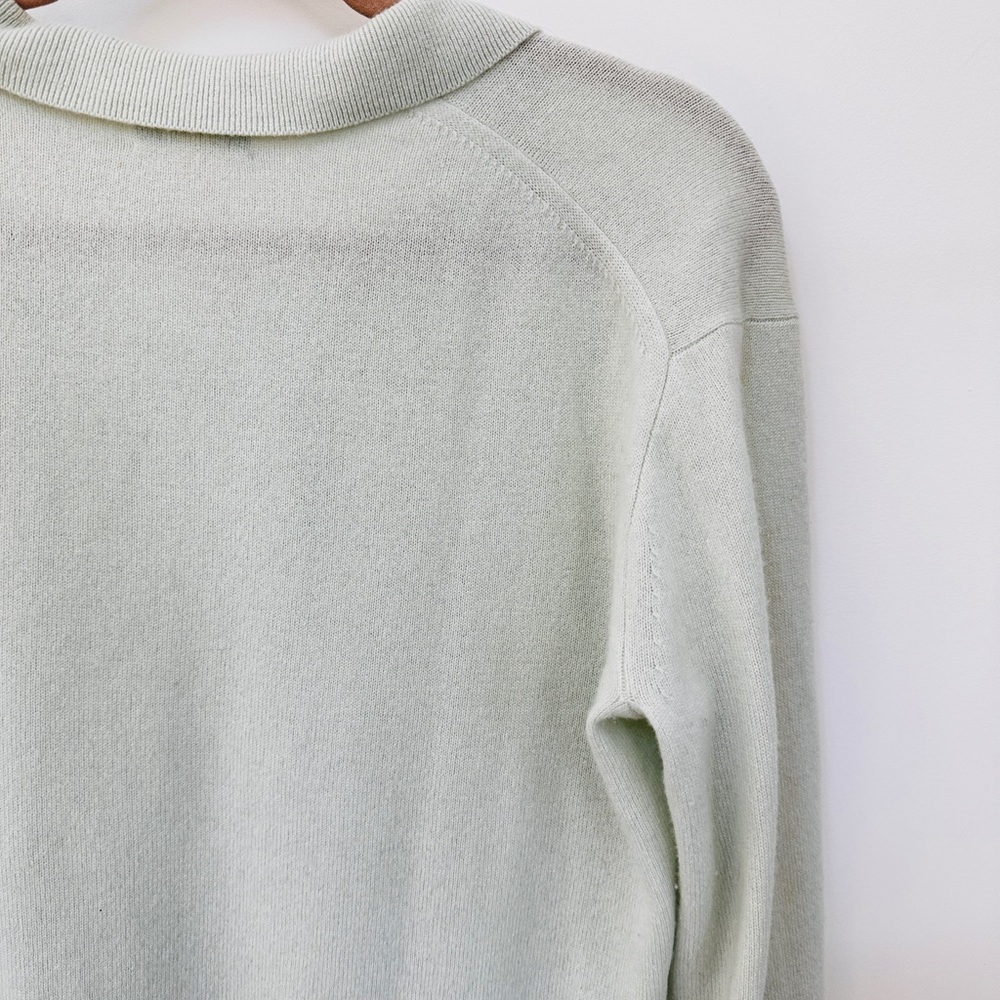 J. Crew Mint Green polo cashmere Sweater - Picture 4 of 4